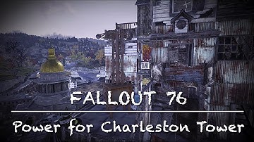 FALLOUT 76 CAMP Tutorial I Power for Charleston Tower I Build at Charleston Tower #3