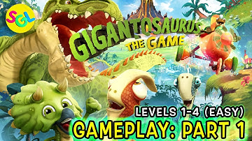 GIGANTOSAURUS THE GAME! 🦖 Part 1: First 4 Levels (Easy) 1+ Hour of Gameplay | Smiles Giggles Laughs