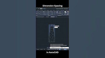 How to Adjust Dimension Spacing in AutoCAD #shorts