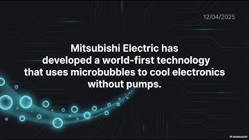 Mitsubishi Electric Unveils World-First Microbubble Flow Tech | JP Electronics Press Releases 12/4