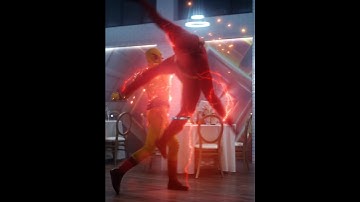 Reverse Barry Vs Team Flash #theflash #shorts