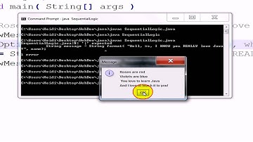 JAVA GUI Part 2:  Sequential Logic Structure and Acquiring User Input