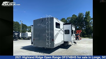 Magnificent 2021 Highland Ridge Open Range Fifth Wheel RV For Sale in Longs, SC | RVUSA.com
