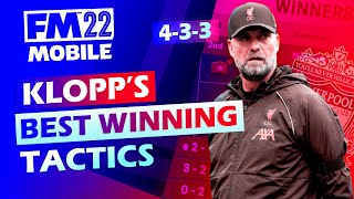 BEST WINNING TACTICS By Jurgen Klopp - Football Manager 2022 MOBILE