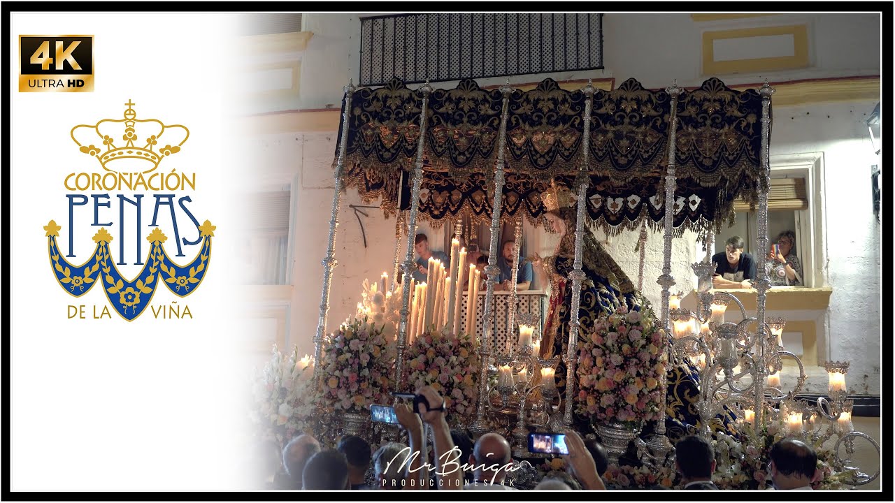 [4k] ESPECTACULAR CORO DE LA SALLE LE CANTA A LA VIRGEN DE LAS PENAS CORONADA CÁDIZ 2022