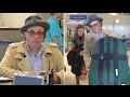 Andy Garcia Pushes His Own Odd-Shaped Luggage Dodging Presidential Debate Questions At LAX