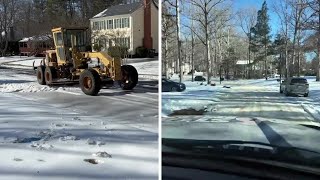Crews work to clear remaining ice with chance of more weekend snow looming