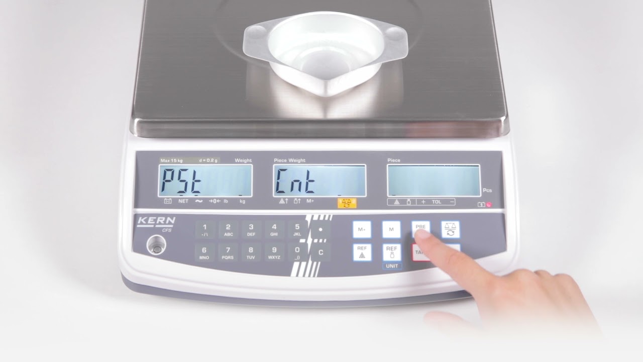 Bilancia Conteggio Professionale Kern CFS 3K-5 - Portata 3kg, Precisione 0.05g, 100 Memorie