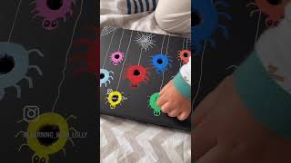 DIY Pom pom Spiders  Fine Motor Skills for Toddlers
