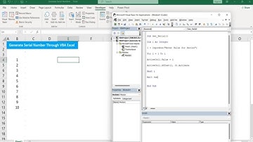Generate Serial Number Through VBA Excel || Excel VBA Tricks