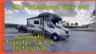 2019 Winnebago View 24G Installing Automatic Transfer Switch