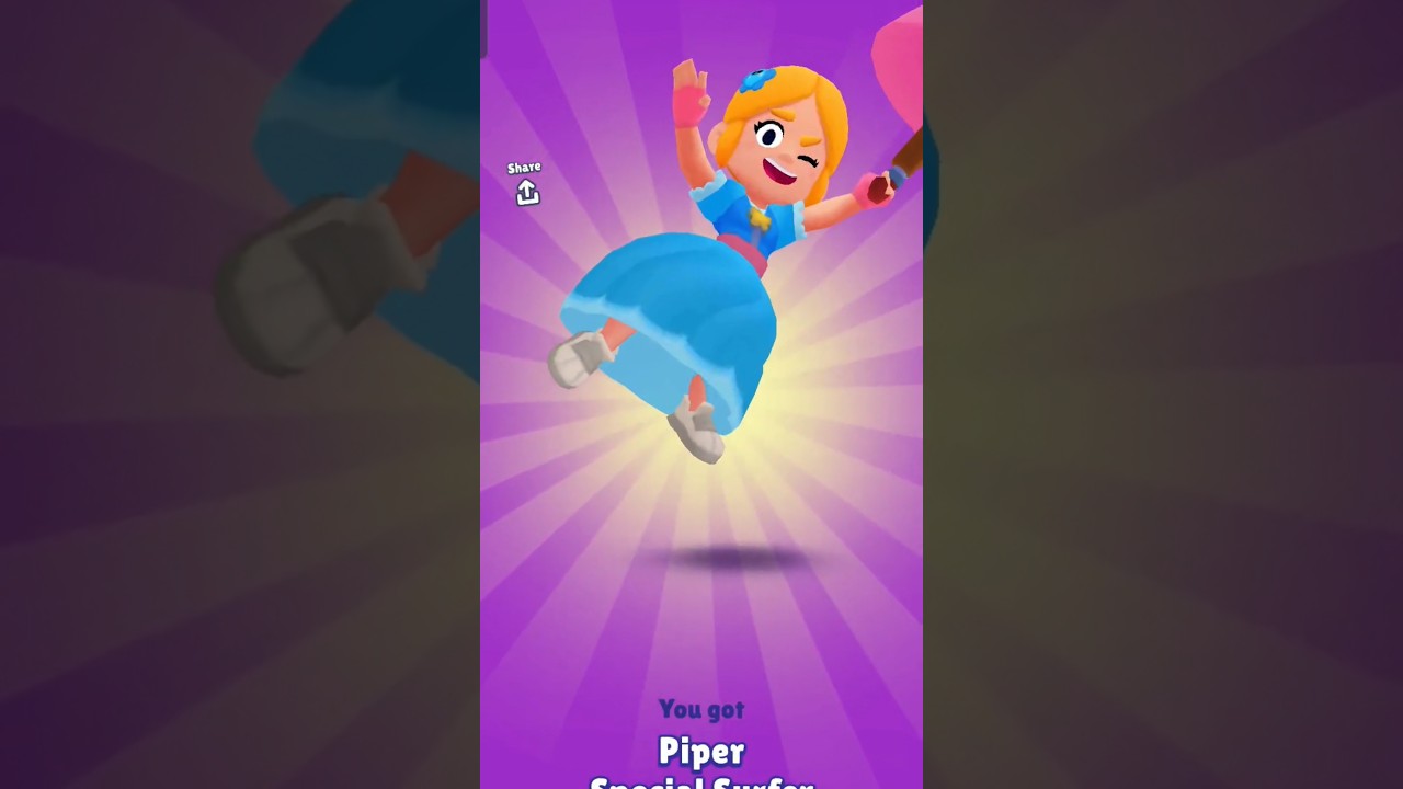Piper in Subway surfers !!