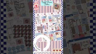 Americana Stitch! Digital Planner Stickers Goodnotes