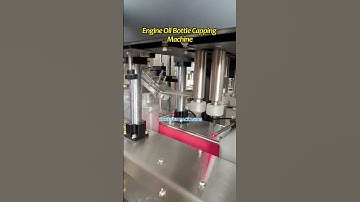 Engine Oil Bottle Capping Machine With Cap Feeder