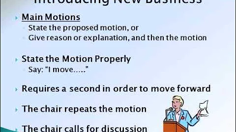 Parliamentary Procedure - A Practical Overview