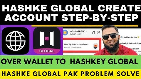 Hashkey Global create a account step-by-step and  Over Wallet successfully  AirDrop achieve