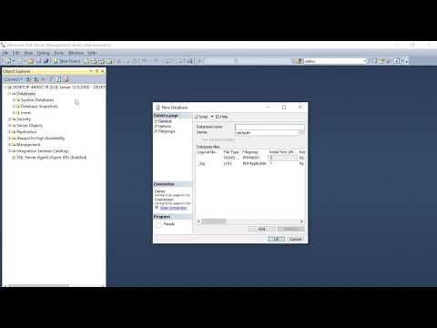 Create New Database with First table