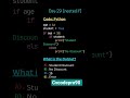 what is the output in python 👨‍💻||nasted if #python #programming #shorts #javascript #codingbat #vir