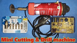 Make mini drill machine using 3.17mm Shank Metal Drill Chuck Collet Bits Rotary with Screw, 0.5-3mm
