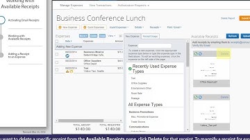 Concur Receipt Store T&E