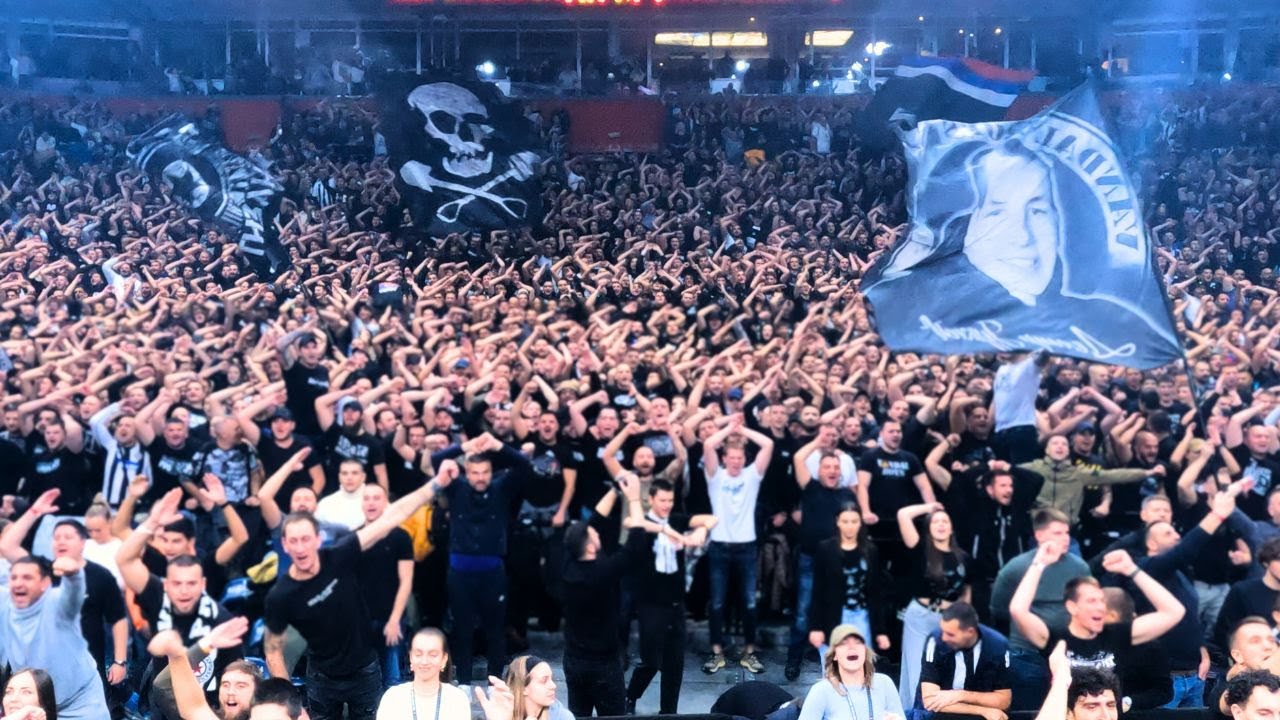 Ceo Snimak Navijanja Ujedinjene Arene na  Partizan - Milano 7.12.2023. @euroleague