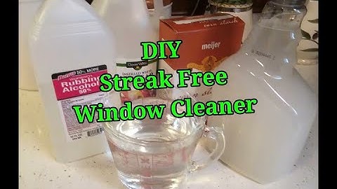 DIY Streak Free Window Cleaner