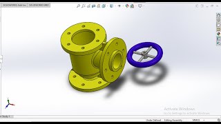 Feed Check valve assembly & Solidworks