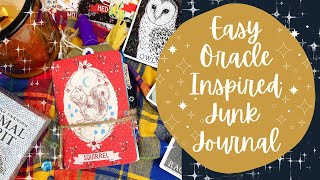 Autumn Forest Animal Oracle Card Inspired Junk Journal Mini Spirit Guide Grimoire Field Notes @JennieMaeJune