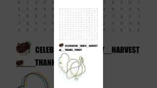 Wordsearch - Thanksgiving - Find all 5! #shorts