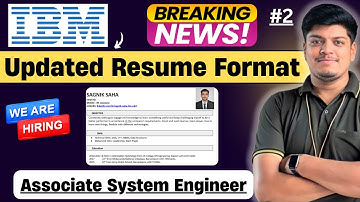 🔥IBM Resume format | IBM ASE Mass Hiring | IBM Off-Campus Drive for 2025 BATCH | Resume Tips