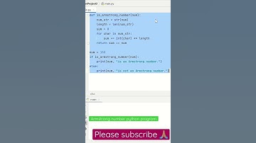 armstrong number python program