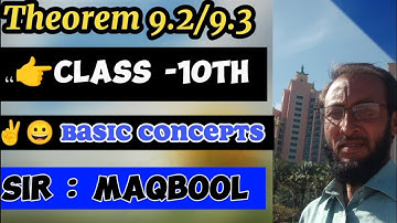 Theorem 9 2and 9 3| straight line, drawn from the center of circle to bisect chord is perpendicular