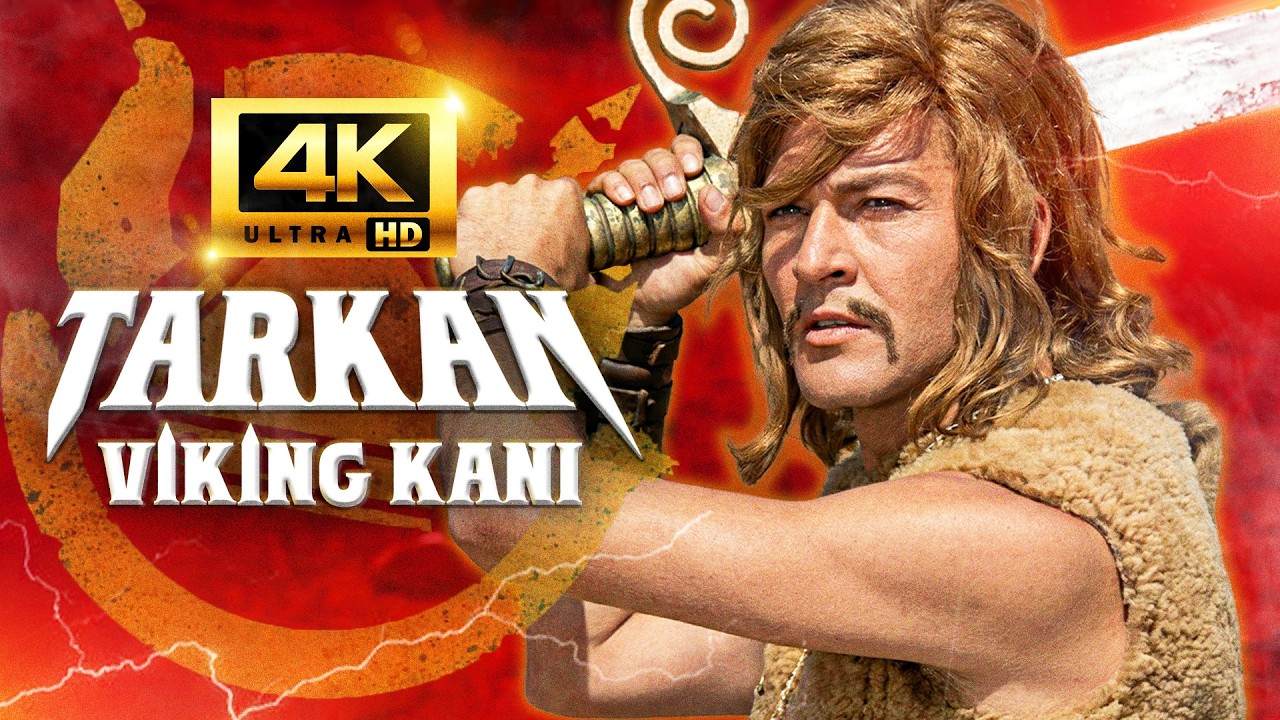 Tarkan Viking Kanı | 4K Restorasyonlu Yeşilçam Filmi (Kartal Tibet, Eva Bender)