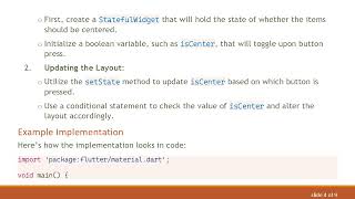 How to Fix Column Items Not Centered Issue When Button is Clicked in Flutter