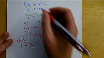 Finding the Inverse of an Exponential Function Part 2