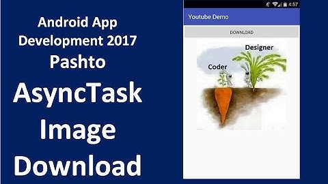 3. Image Download using AsyncTask in Android - Pashto