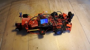 fischertechnik TXT controller: Discovery ep. 228 - ride test, yellow colour values, user interaction