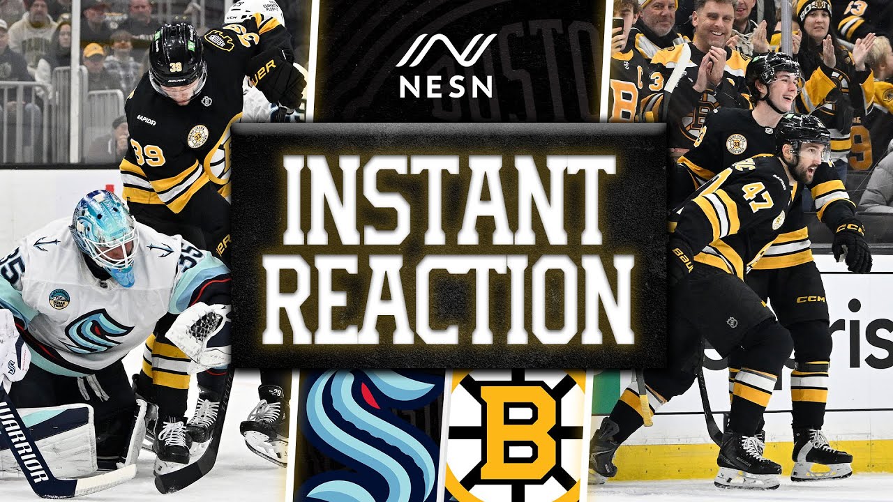 INSTANT REACTION: Bruins Finish Homestand with 4-2 Win Over Kraken