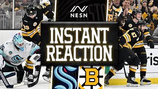 Instant Reaction Bruins Finish Homestand With 4-2 Win Over Kraken