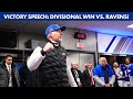 Sean McDermott Celebrates Bills' Win Over Ravens ๐