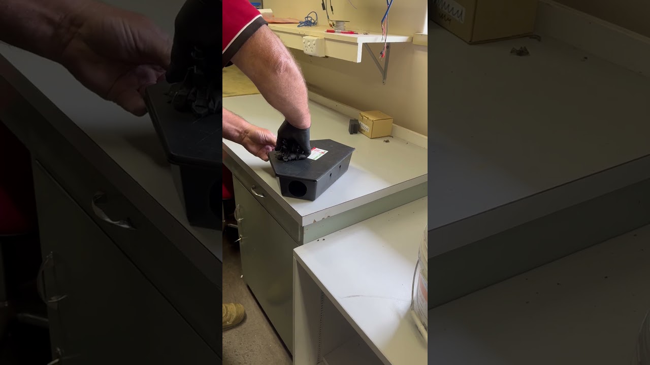 Commercial Rat bait installation with A1 Pest Control Canberra