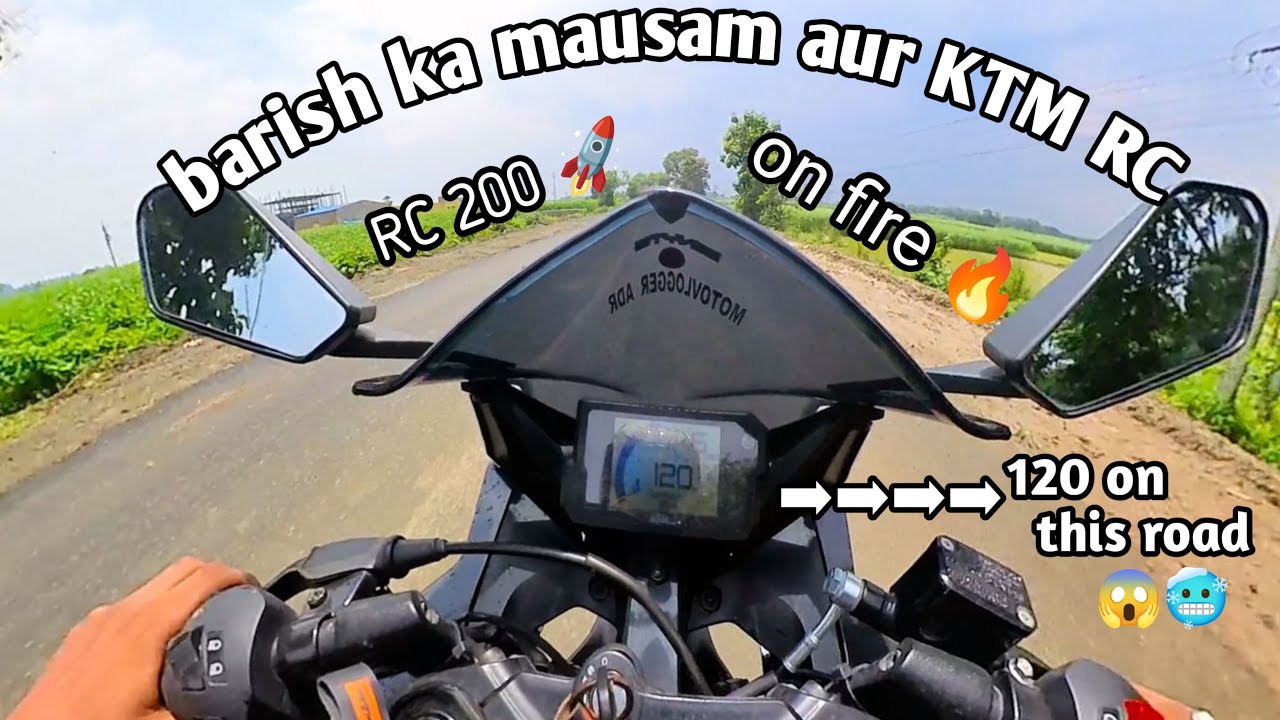 RC 200 leke gila road pe dangerous cut 🔥 | Extreme Wet Road Stunt | upcoming reels update 🤡 |