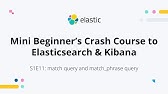 Phrase Matching in Elasticsearch | match_phrase, slop [Elasticsearch 7 for  Beginners #4.6 ] - YouTube