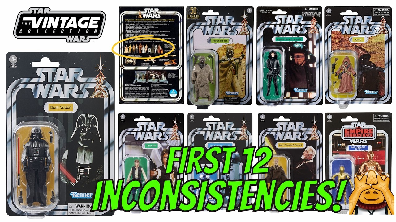 Star Wars The First 12: The Vintage Collection Inconsistencies