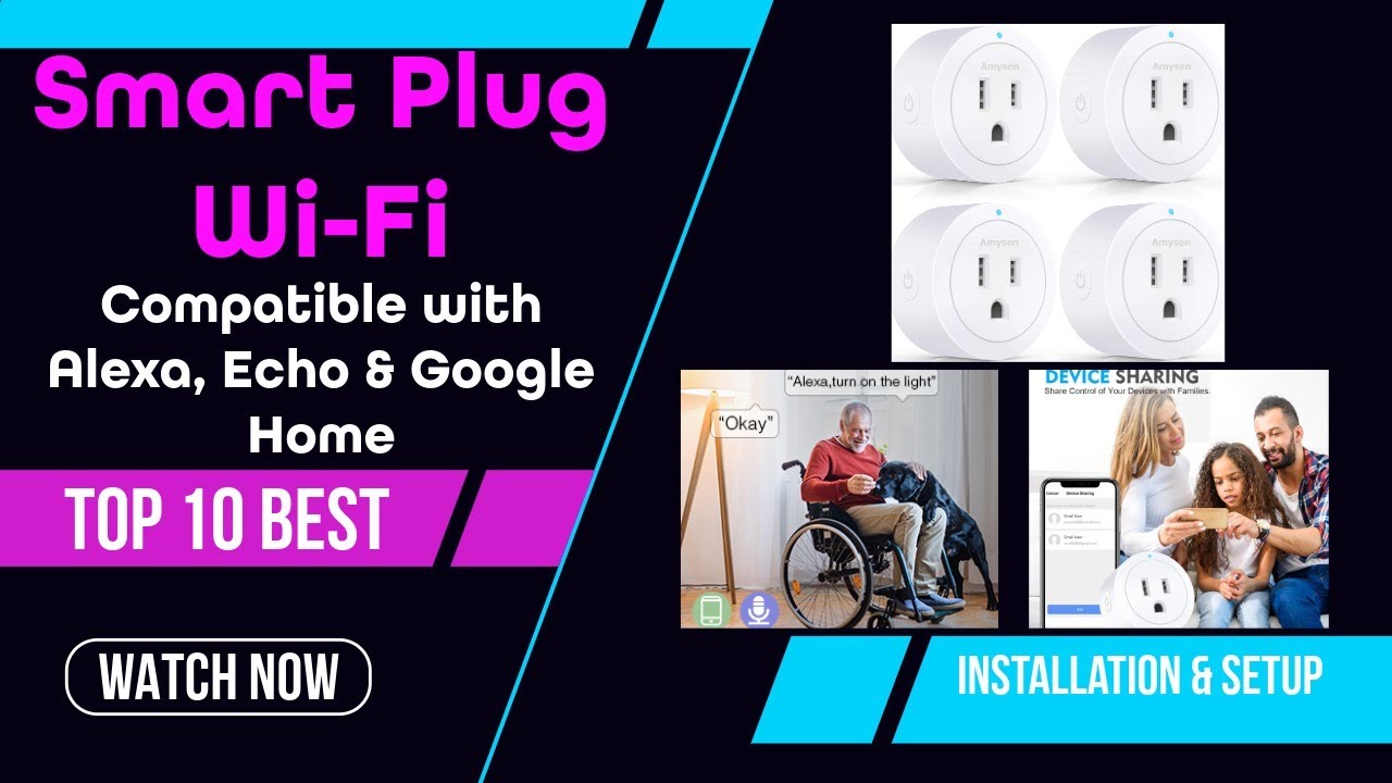 Smart Plug Wi-Fi | Compatible with Alexa, Echo & Google Home | Plug-In Mount | Installation & Setup video thumbnail