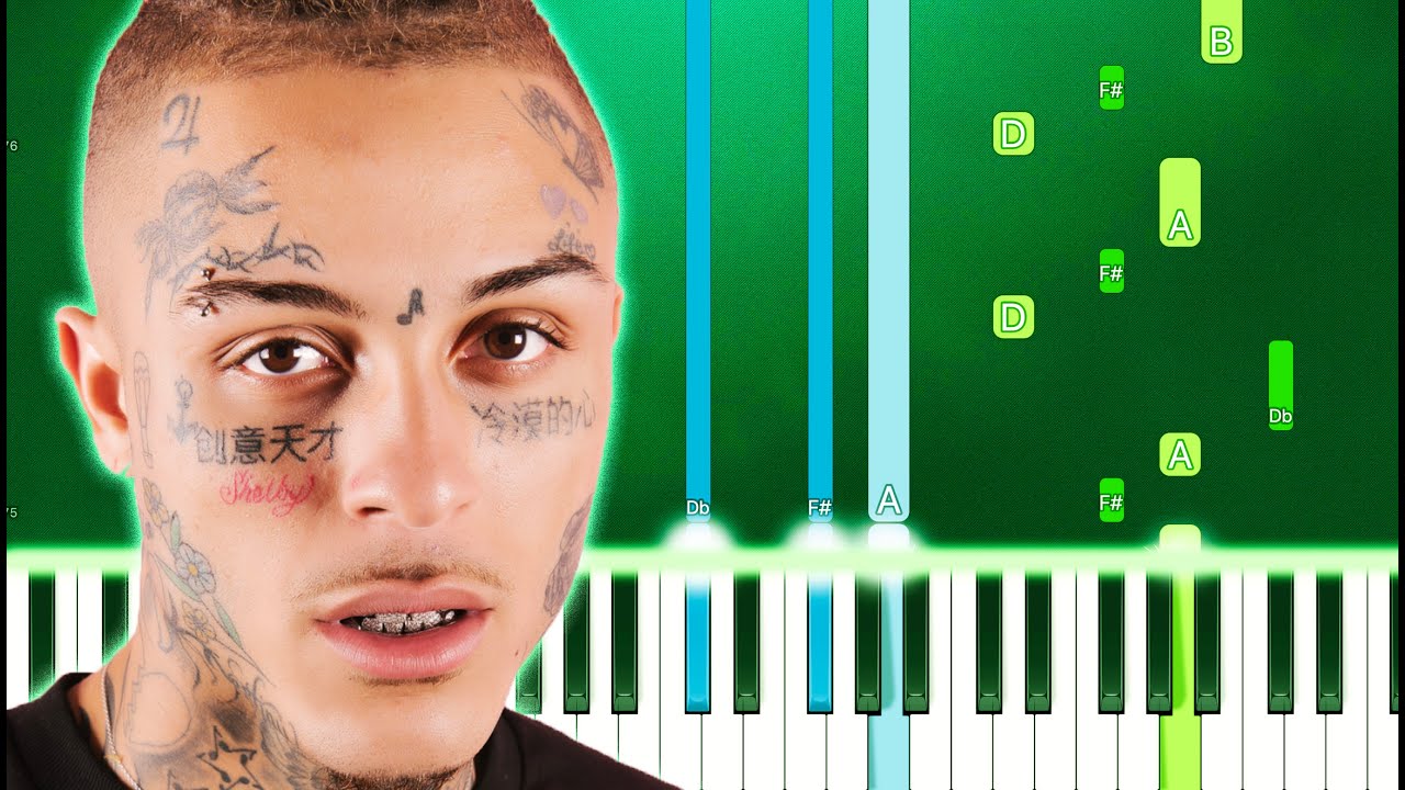 Lil Skies Fidget Piano Tutorial Easy Youtube