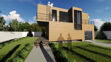 A new project for the shipping container house   Lumion 8 animation
