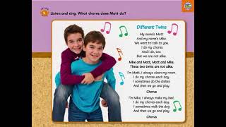 🎵 Big English 3 – Unit 3: Different Twins 👯‍♂️ | Fun English Song for Kids.