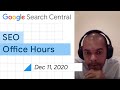 English Google SEO office-hours from December 11, 2020