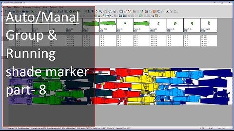 Block pattern making, Group marker, Running shading marker, Consumption - optitex cad - Part 8